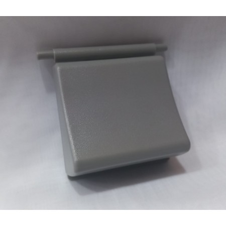 Tecla Reforçada Cinza Escuro de ABS para Marca Docol - Modelo Clássica Tecla Reforçada Cinza Escuro de ABS para Marca Docol - Modelo Clássica
