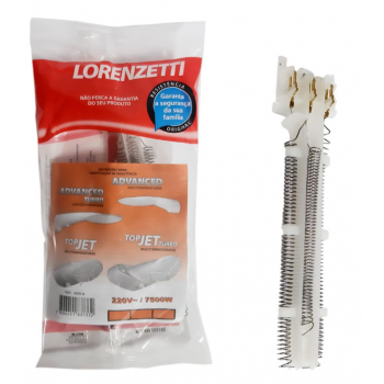 Resistência 220V 7500W das Duchas Multitemperaturas Advanced / Top Jet- Lorenzetti