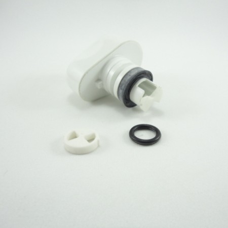 Manopla Branca com Registro da Torneira Elétrica Clean - Lorenzetti