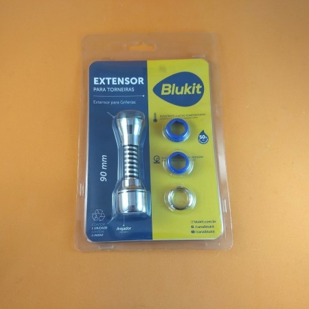 Extensor com Arejador 9cm para Torneiras com Roscas Padrão Deca (Antigo e Atual), Docol (Atual) e Fabrimar (Atual) - Blukit Extensor com Arejador 9cm para Torneiras com Roscas Padrão Deca (Antigo e Atual), Docol (Atual) e Fabrimar (Atual) - Blukit