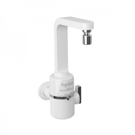 Torneira Elétrica Slim Branca 4T de Parede 220V - Hydra