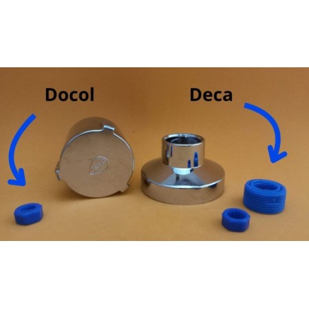 Acabamento para Registro com Volante Redondo de Metal Padrão Deca e Docol- Blukit Acabamento para Registro com Volante Redondo de Metal Padrão Deca e Docol- Blukit