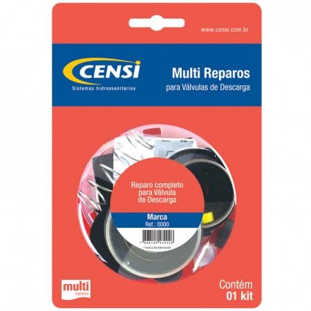 Kit Multi Reparos para Válvulas de Descarga Rio Modelos 6000, 6100, 6200 Kit Multi Reparos para Válvulas de Descarga Rio Modelos 6000, 6100, 6200
