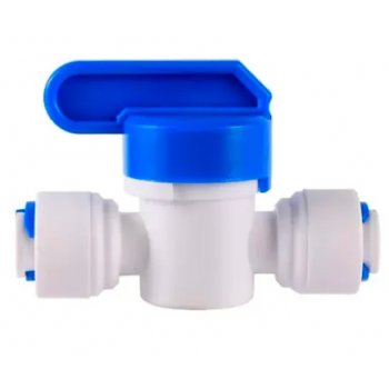Conector Engate Rápido 1/4" com Válvula- Hidrofiltros